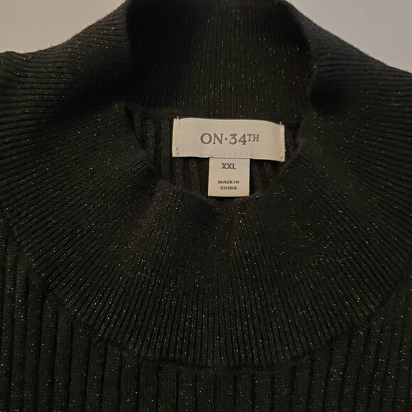 On 34th Women's Sleeveless Top Sweater Bodysuit Mock Neck Size XXL. - Picture 12 of 15